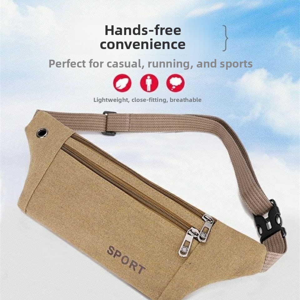 Leatherwork Bag - Bolsa de Cintura Masculina Multifuncional Casual,