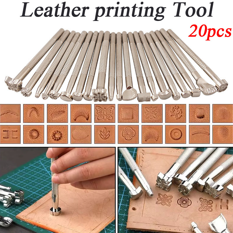 Leatherwork Punch - Kit de Ferramentas de 20 Peças