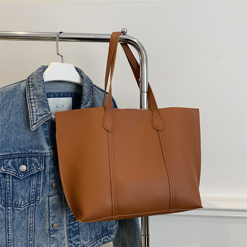 Leatherworking Classic - Bolsa Tote Clássica de Couro Grande