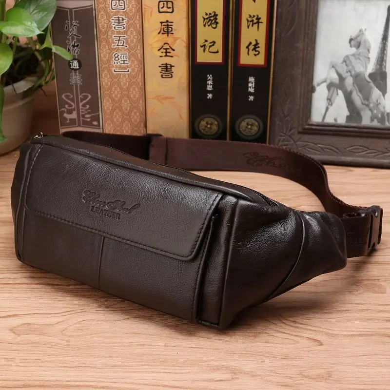 Leatherwork Belt - Bolsa de Cintura Masculina em Couro