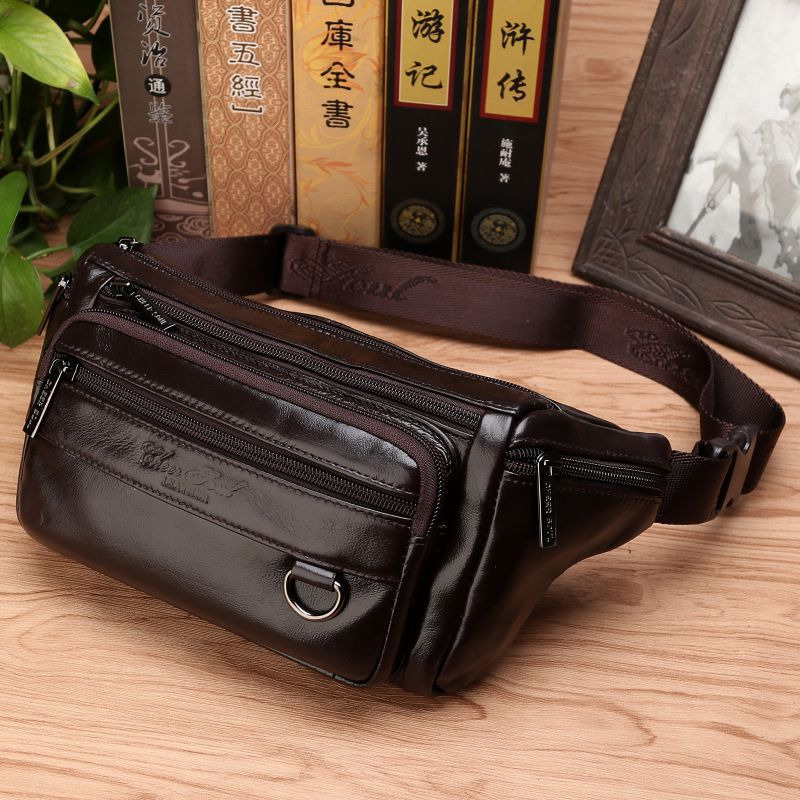 Leatherwork Belt - Bolsa de cintura masculina, bolsa de