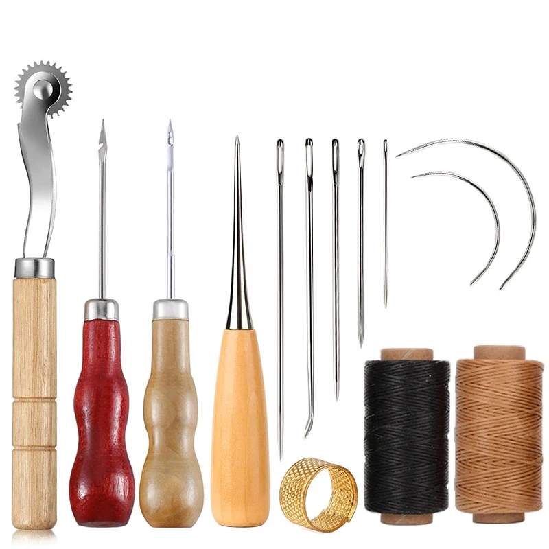 Leatherwork Kit - Kit de costura artesanal de couro,