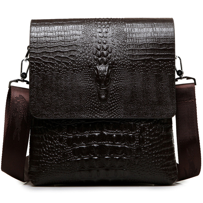 Leather Work Bag Men - Marca de luxo saco do mensageiro