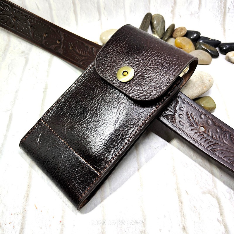 Leatherwork Belt - Saco Da Cintura Do Telefone Móvel