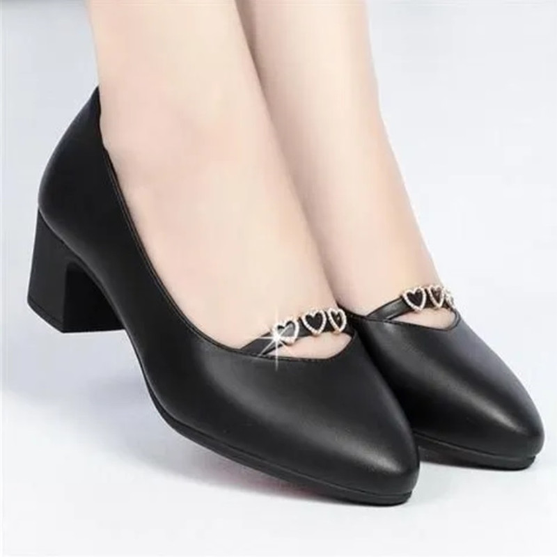 Leatherworking Classic - Mulheres doce leve conforto preto sapatos