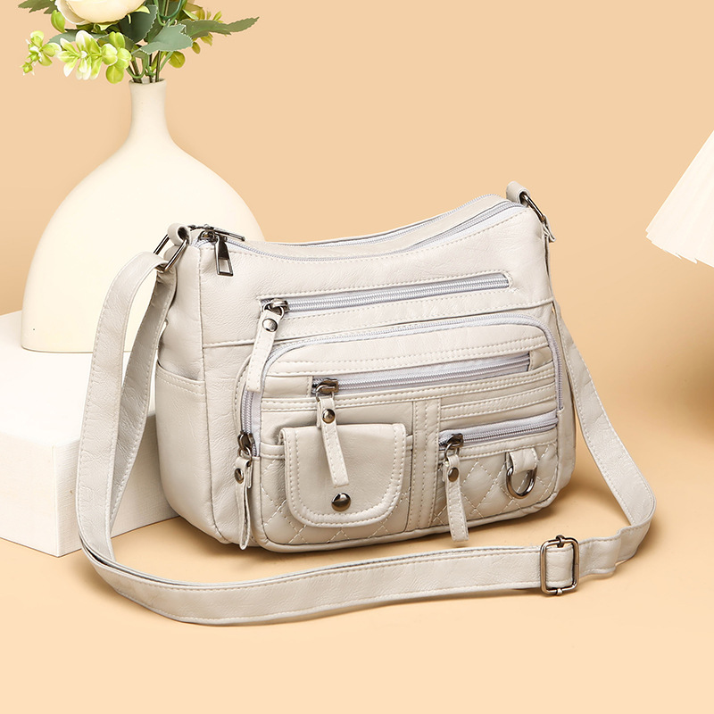 Leatherworking Classic - Bolsa Transversal Clássica de Couro Macio