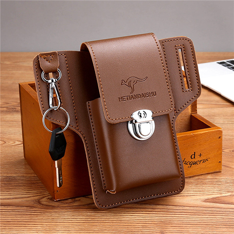 Leatherwork Belt - Saco de cinto de telefone para