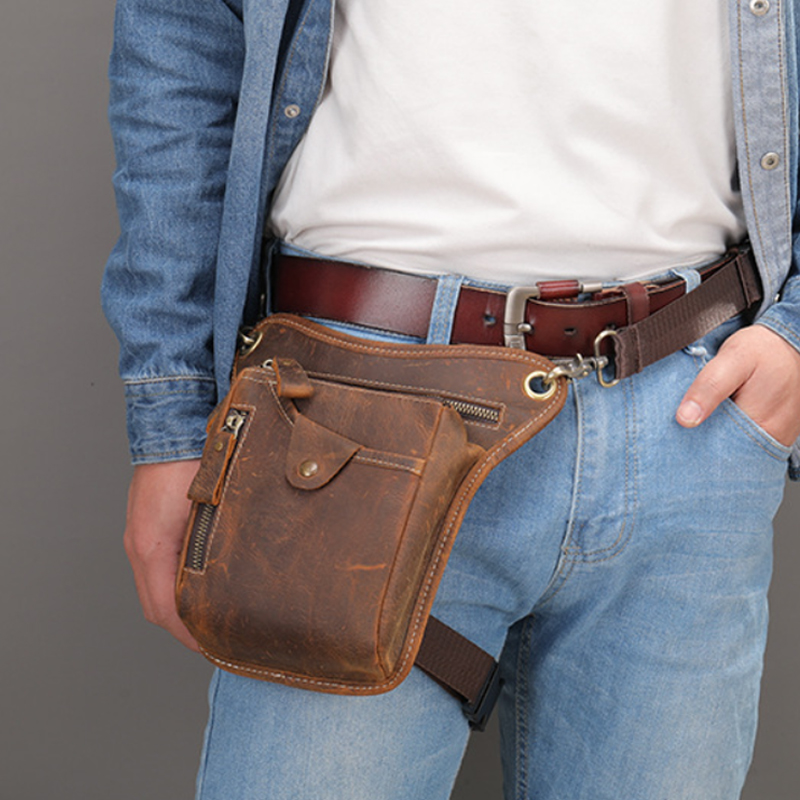 Leatherwork Belt - Vintage couro do plutônio pacote de