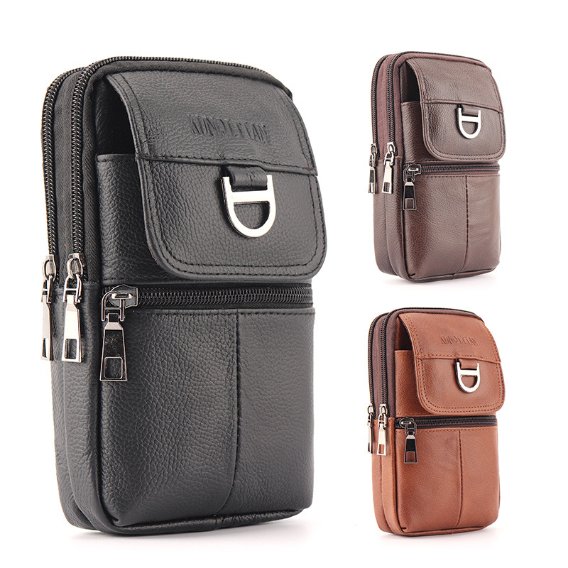 Leatherwork Belt - Bolsa de Cintura Masculina de Couro