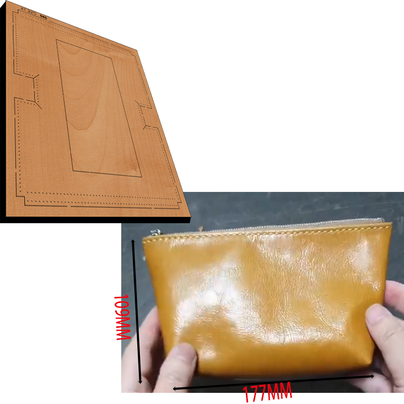 Lâmina de aço Madeira Die Zipp - Leathercraft Japan avaliação e preço