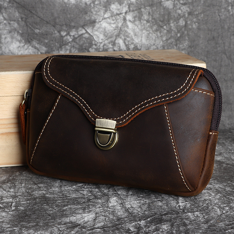 Bolsa de cintura masculina de  - Leatherwork Bag avaliação e preço