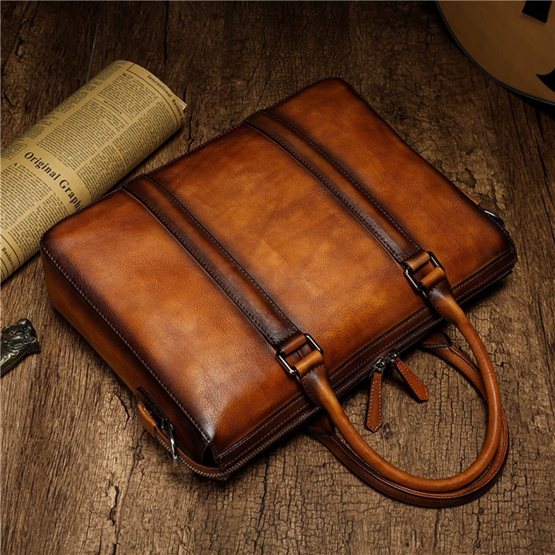 Pasta Executiva YETTIES em Cou - Leather Work Bag Men avaliação e preço