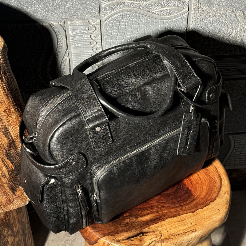 Bolsa masculina de borracha de - Leather Work Bag Men avaliação e preço