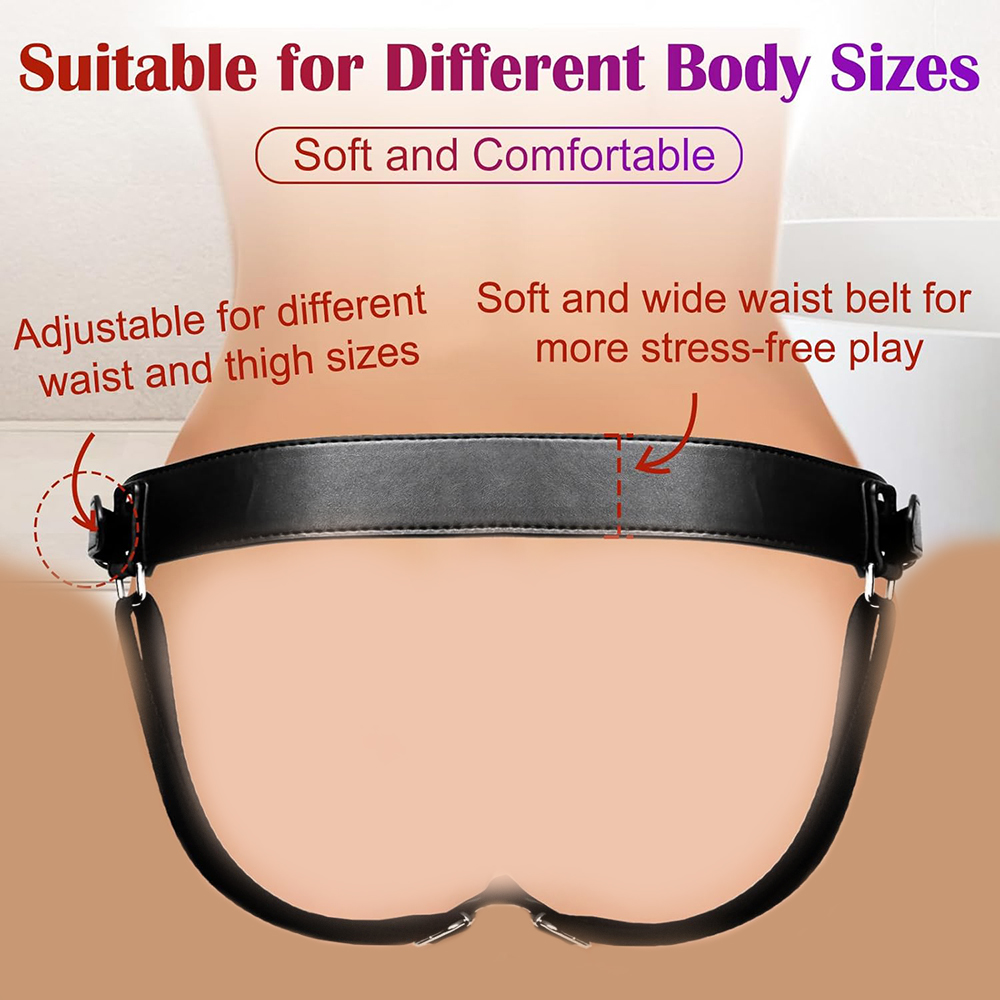 Arnês com Dildo para Mulheres  - Leatherwork Belt avaliação e preço
