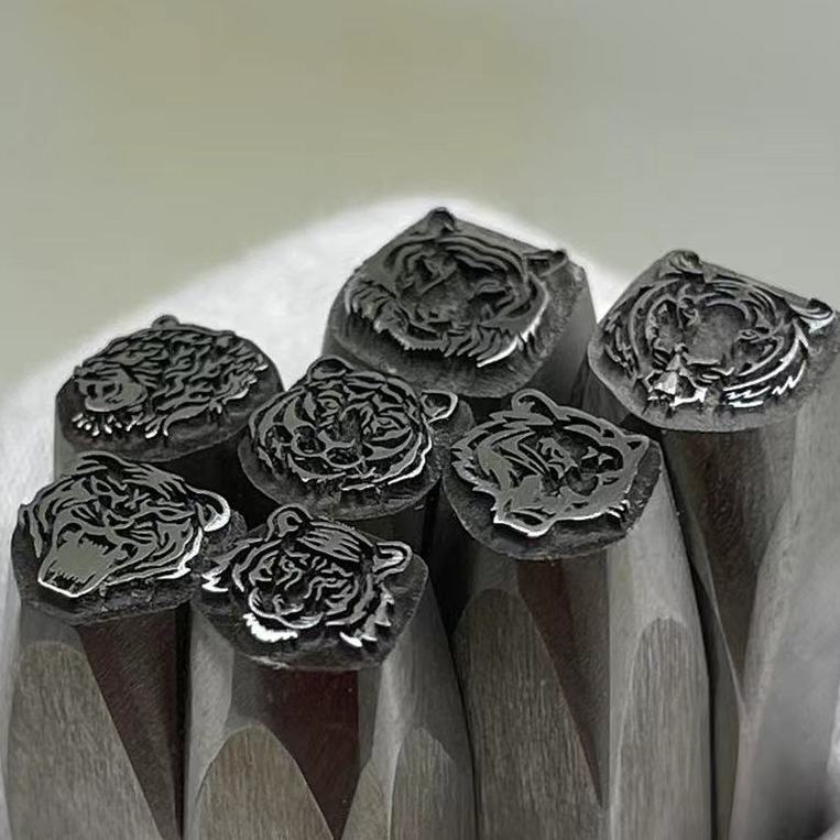 Cabeça de tigre design metal p - Leatherwork Punch avaliação e preço