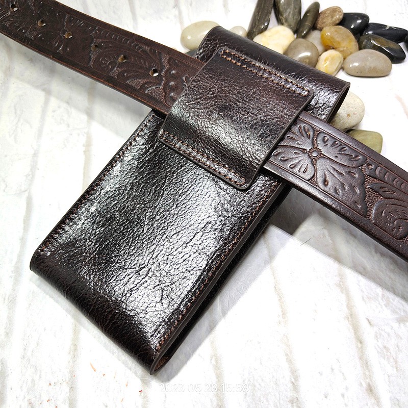 Saco Da Cintura Do Telefone Mó - Leatherwork Belt avaliação e preço