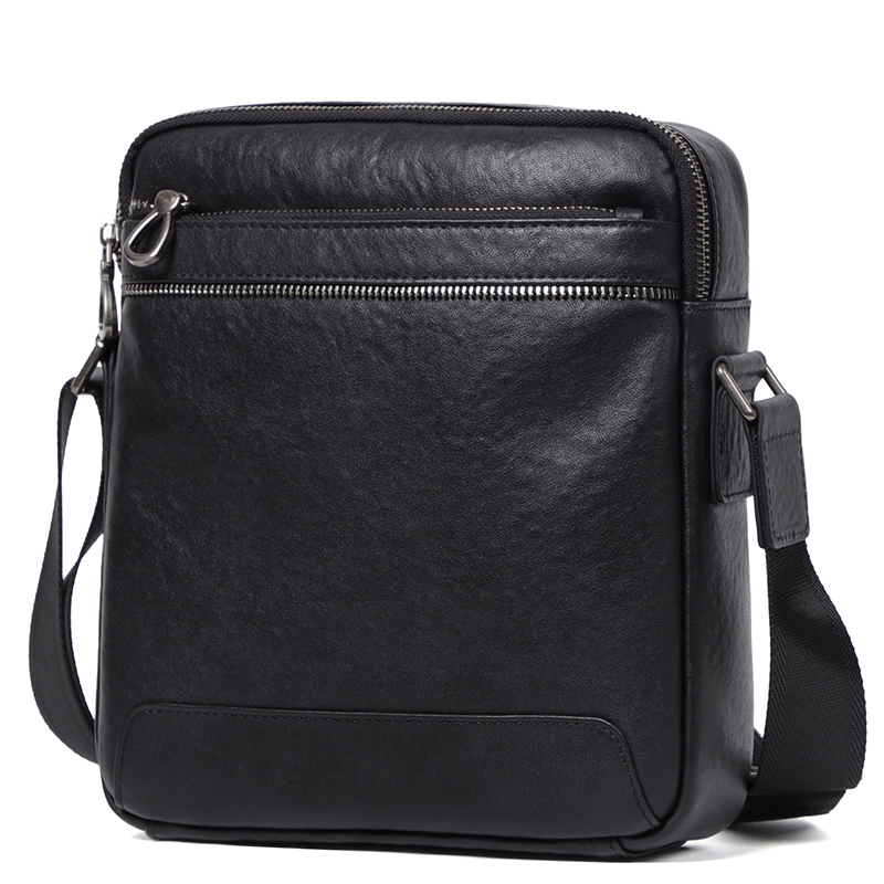 Couro genuíno dos homens cross - Leather Work Bag Men avaliação e preço