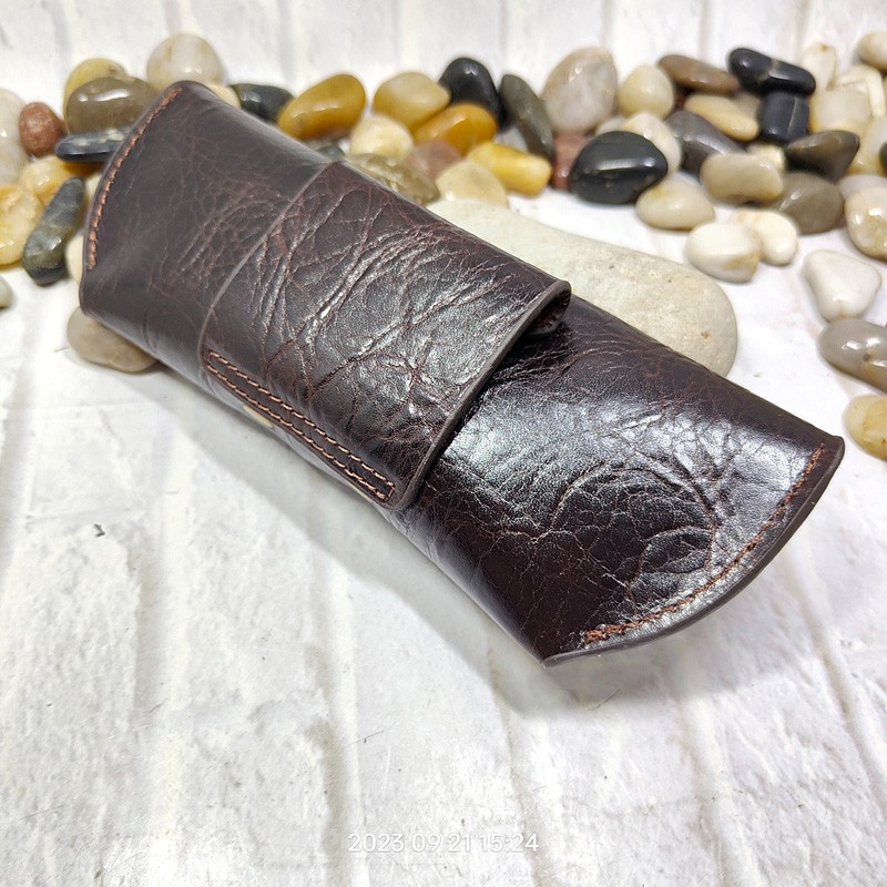 Blongk-estojo de couro genuíno - Leatherwork Belt avaliação e preço
