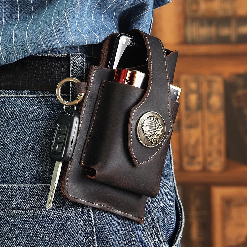Bolsa de cintura de couro genu - Leatherwork Belt avaliação e preço