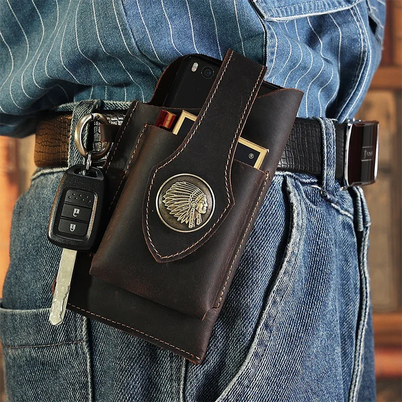Bolsa de cintura de couro genu - Leatherwork Belt avaliação e preço