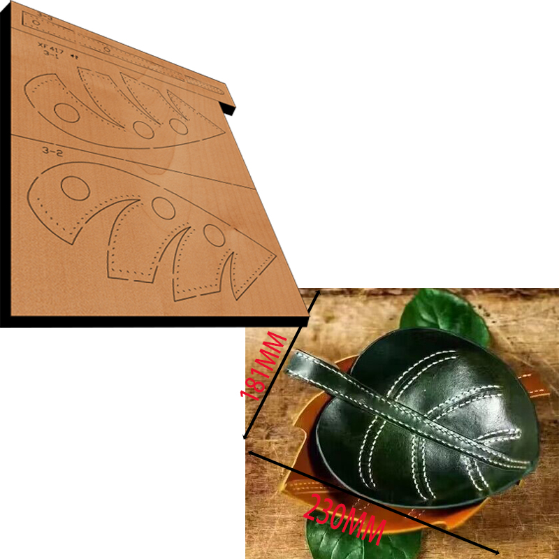 Folhagem de couro artesanato p - Leathercraft Japan avaliação e preço