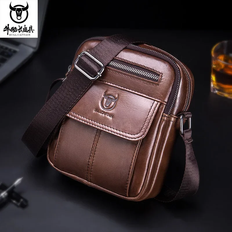 Bolsa de Ombro Casual Masculin - Leather Work Bag Men avaliação e preço